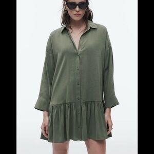 Zara Olive Green Dress